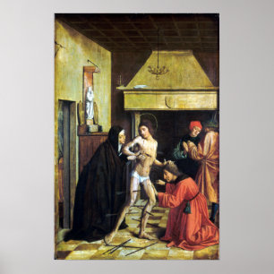 Josse Lieferinxe Saint Sebastian Cured av Irene Poster