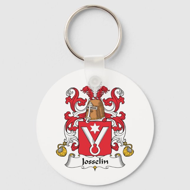 Josselin Family Crest Nyckelring (Framsida)
