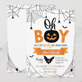 Jösses! Halloween Pumpkin Baby Shower-inbjudan Inbjudningar