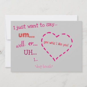 Jösses jag gillar dig Valentine Julkort