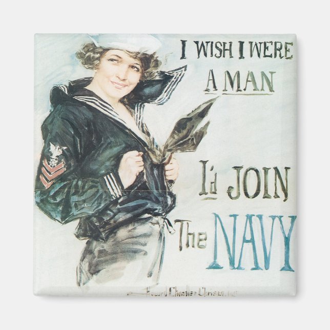 Jösses! Jag önskar att jag var en man Magnet (Framsidan)