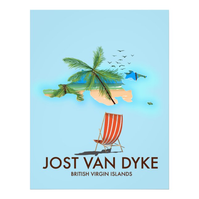 jost van dyke British Virgin Islands. Fototryck (Framsidan)