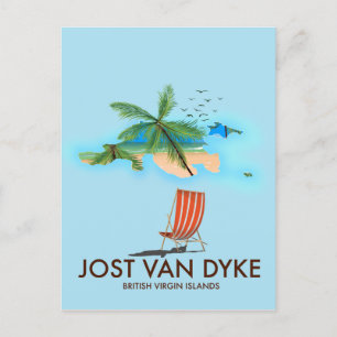 jost van dyke British Virgin Islands. Vykort