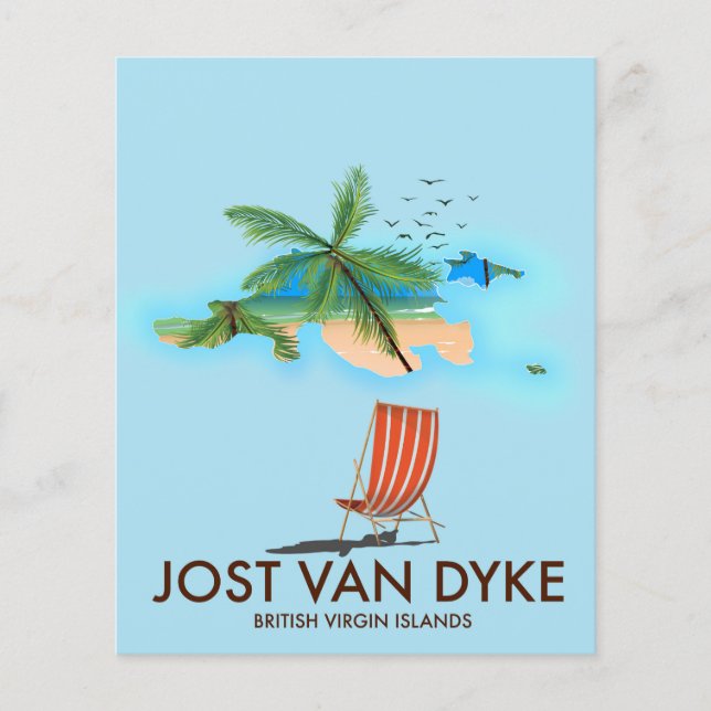 jost van dyke Brittiska Jungfruöarna. (Framsida)