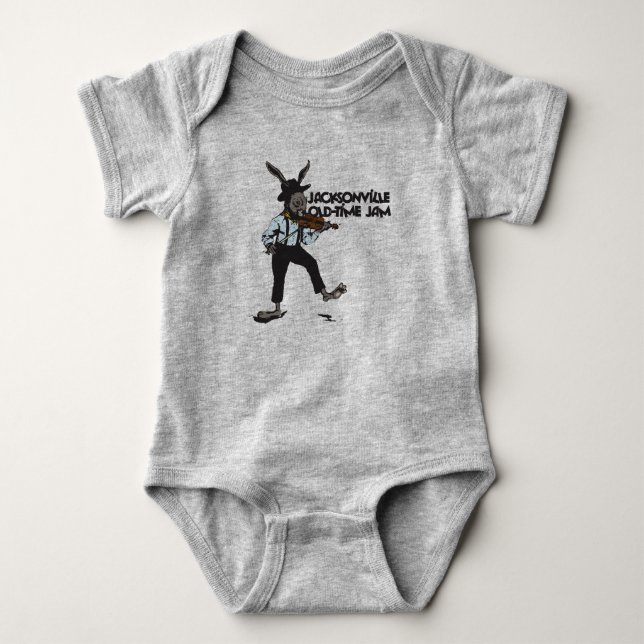JOTJ Fiddle Rabbit baby bodydress T Shirt (Framsida)