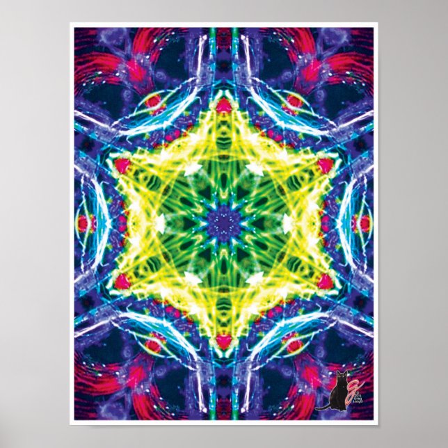 Joules Kinetic Collage Kaleidoscope Poster (Framsidan)