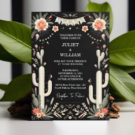 Jour Elegant Fiesta Cactus Blommigt Mexikanska Brö Inbjudningar