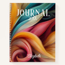 JOURNAL - Abstrakten Färgfull swirls