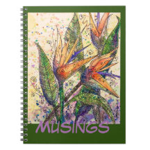 Journal/Anteckningsbok- Fåglar till paradise "Musi