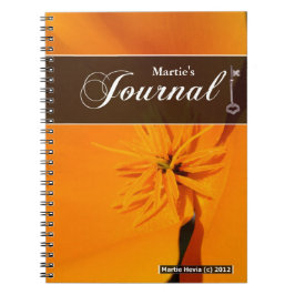 Journal bärbar dator - Kalifornien Poppy Anteckningsbok