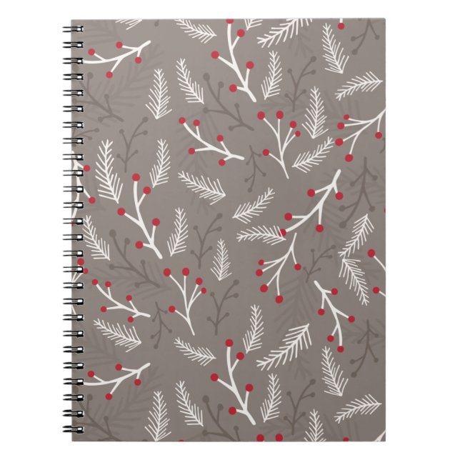 Journal för anteckningsbok för snöbär spiral i (Framsidan)