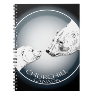 Journal för konst för björn för Churchill polar Anteckningsbok