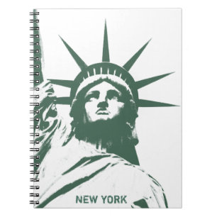 Journal-gåvor från Frihetsgudinnan New York för bä Anteckningsbok Med Spiral