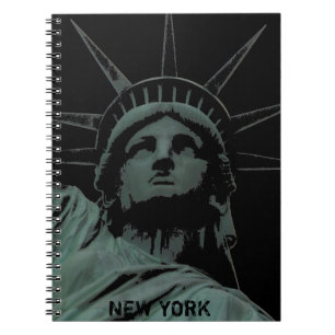Journal-gåvor från Frihetsgudinnan New York för bä Anteckningsbok Med Spiral