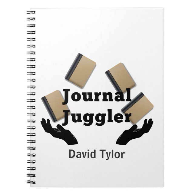 Journal Juggler Anteckningsbok Med Spiral (Framsidan)