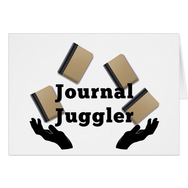 Journal Juggler Hälsningskort (Framsidan Horizontal)
