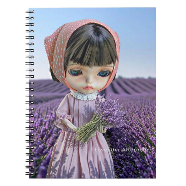 Journal ・Lavender Eftermiddag Anteckningsbok (Framsidan)