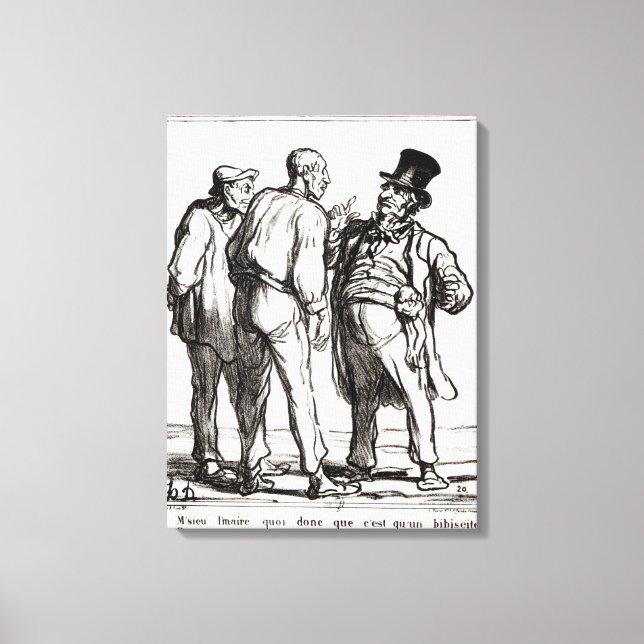 Journal 'Le Charivari' Canvastryck (Framsida)