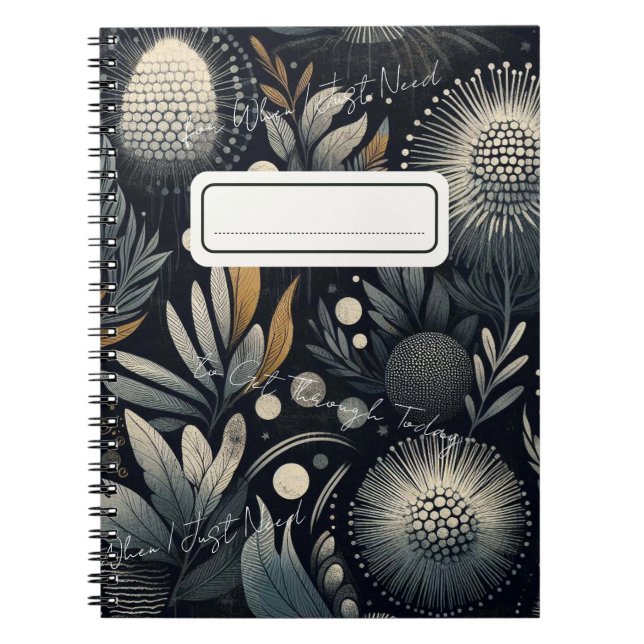 Journal - när jag bara behöver ta mig igenom i dag anteckningsbok (Framsidan)