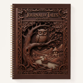 Journal of Tales Wood Carved Owl Adventure Journal