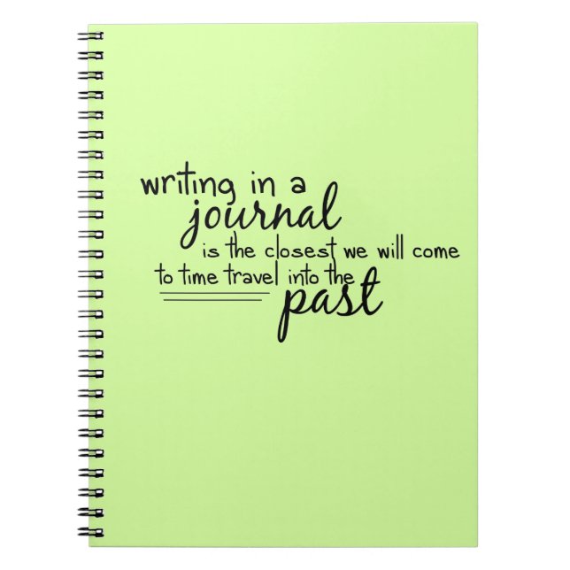Journal-restid för skrivning anteckningsbok med spiral (Framsidan)