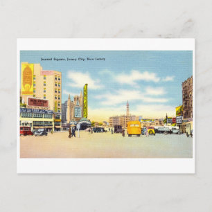Journal Square, Jersey City, New jersey Vykort