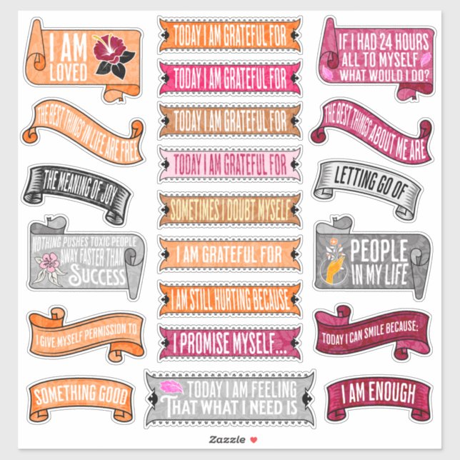 Journalanropar HUGE-etiketten Lakan Klistermärken (Ark)