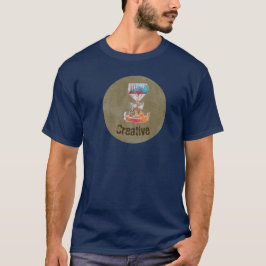 Journalfoder Kaffestainmönster och efemera T Shirt