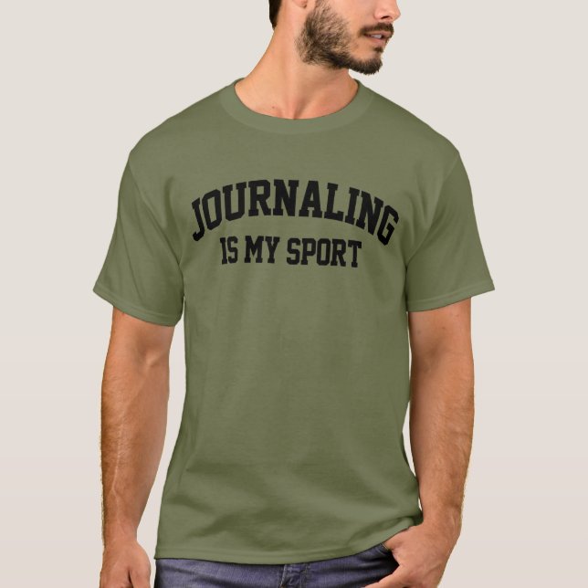 Journalföring är min sport t shirt (Framsida)