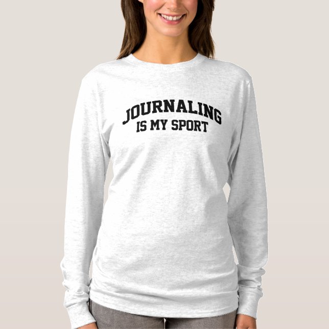Journalföring är min sport t shirt (Framsida)