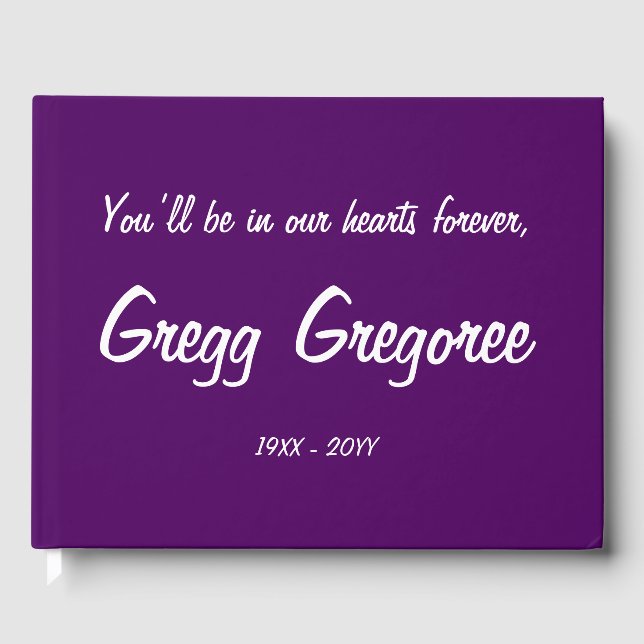 Journalfull och subducerad minnesbok gästböcker (Framsida)