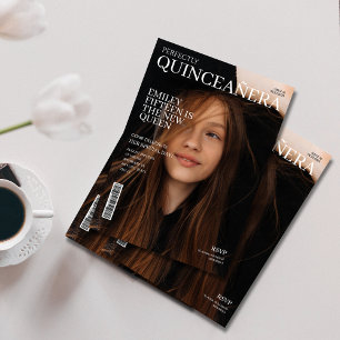 journalhölje Quinceanera Inbjudningar