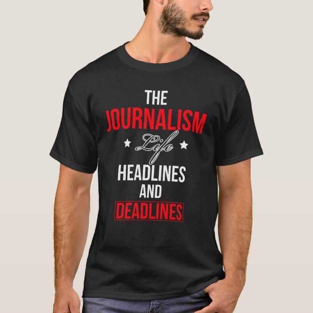 Journalismen - rubriker och tidsfrister t shirt (Framsida)