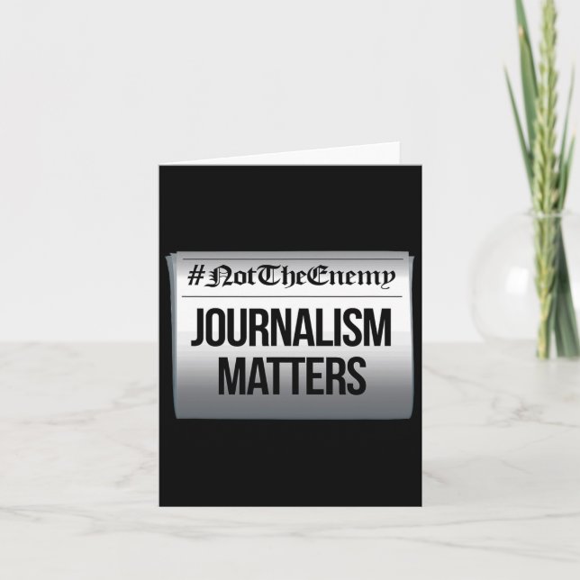 Journalisproblem, inte den fiistiska antitrumpesen kort (Framsida)