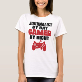 Journalist av daggameren vid natt tee shirt