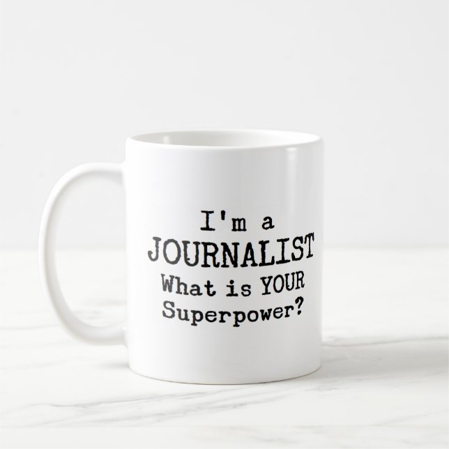 journalist kaffemugg (Vänster)