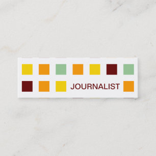 JOURNALIST (modets kvadrater) Mini Visitkort