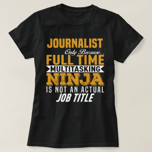Journalist T Shirt (Design framsida)