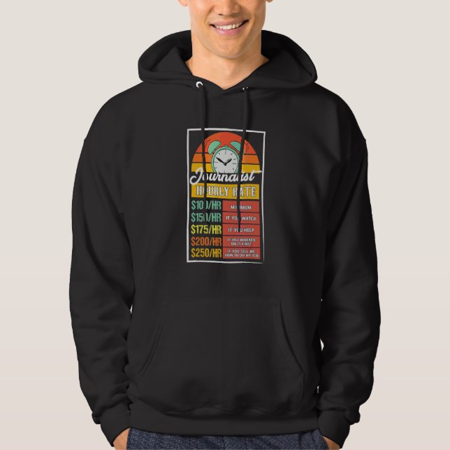 Journalist Timlön Gag Hoodie (Framsida)