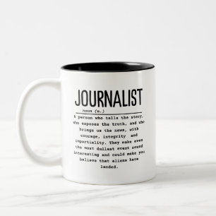 Journalist Två-Tonad Mugg