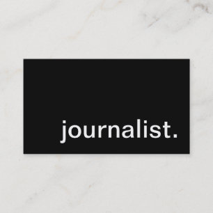 journalist. visitkort