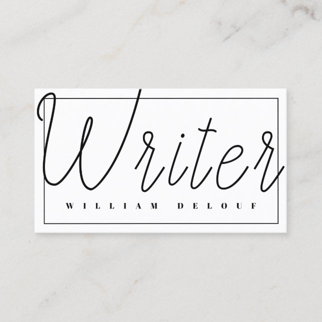 JournalistBloggare för författare Visitkort (Framsida)