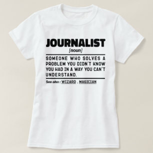 Journalisten Noun Blogg Älskare Coola Columnist T Shirt