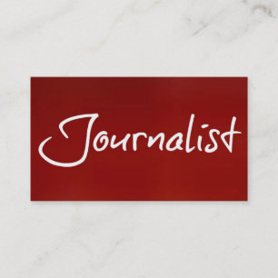 Journalisten Red Affärskort Visitkort