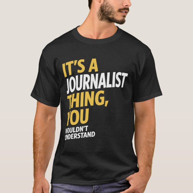 Journalisten Sak T-shirt (Framsida)