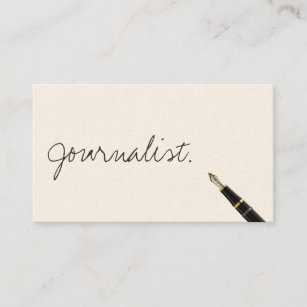 Journalister för kostnadsfritt handskriftsskript,  visitkort