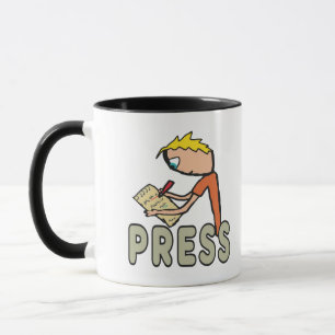 Journalister Reporter Mugg