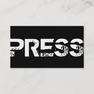Journalister Writer Media Press Visitkort
