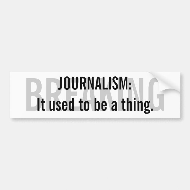 "Journalistik: Det som är van vid, är bildekalet Bildekal (Framsidan)