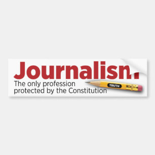 Journalistik: Skyddat av konstitutionen Bildekal
